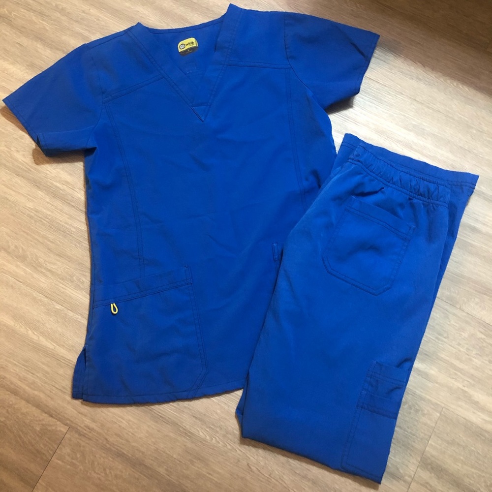Wink Royal Blue Scrub Set size: Small